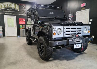 land rover black front